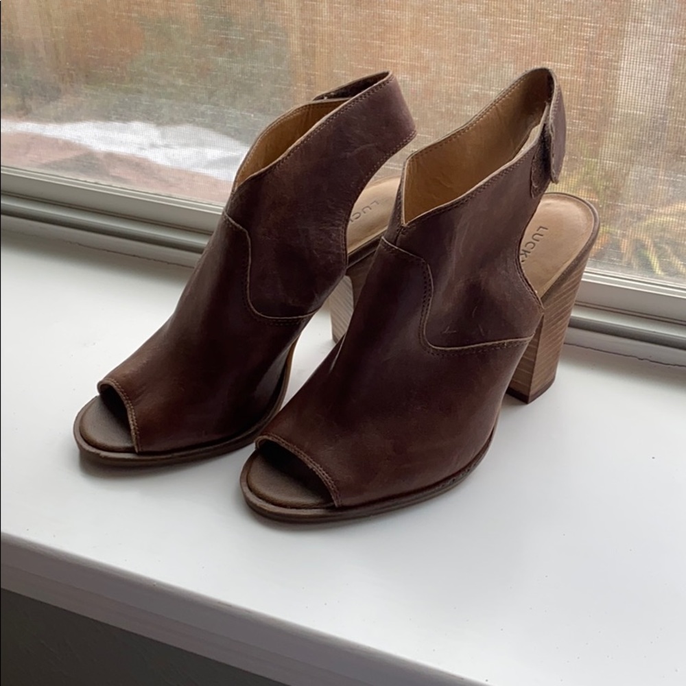 Lucky heeled booties size 7